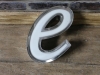 small letter e wall sign