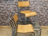 metal wooden chair