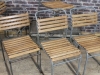 stacking chair slatted