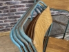 stacking blue chair