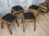 black vintage stools