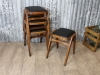 vintage black stools