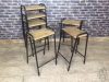 Vintage lab stools