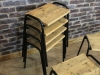 vintage stacking science stools