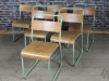 vintage plywood stacking chairs