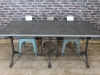 industrial cast iron base table