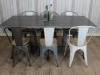 large industrial kitchen table