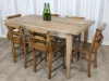 reclaimed elm farmhouse dining table