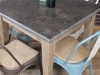 stone top square table