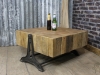 industrial style reclaimed pine table