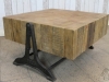vintage industrial style pine table