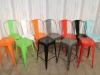 bright colour dining tolix style stool