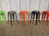 multi colour industrial style stool