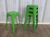 bright green dining cafe stool