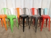 chairs stools stacking bright multi colour dining