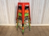 coloured stacking restaurant stools