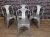 galvanised tolix style dining chair