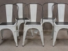 set white tolix chairs