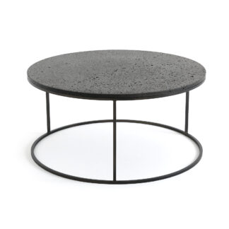 Anaximène Lava Stone Coffee Table Vintage Industrial Retro UK