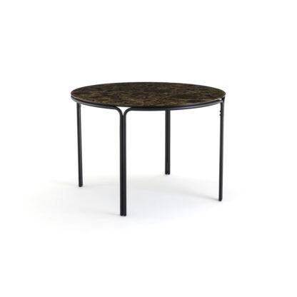 Chici Marble Effect Dining Table Vintage Industrial Retro UK