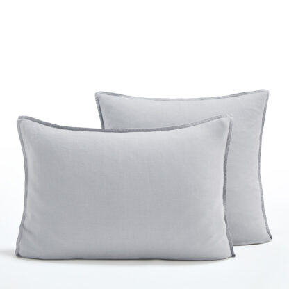 Elina 100% Washed Linen Pillowcase Vintage Industrial Retro UK