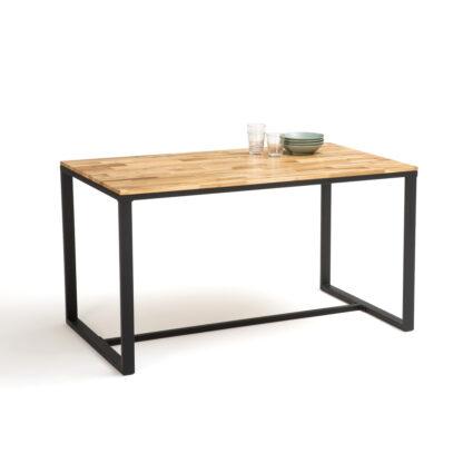 Hiba Kitchen Table in Oak/Steel