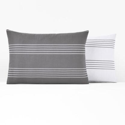 Horizon Striped 100% Cotton Pillowcase Vintage Industrial Retro UK