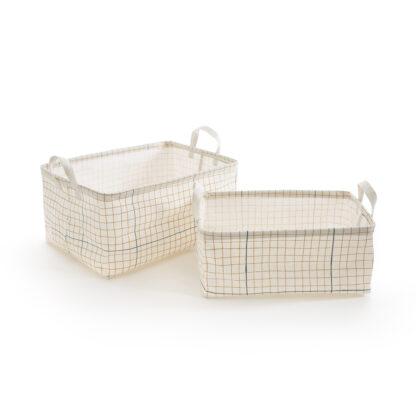 Set of 2 Acao Medium Storage Baskets Vintage Industrial Retro UK