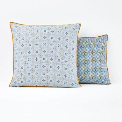 Teyben Floral Tile 100% Cotton Pillowcase Vintage Industrial Retro UK