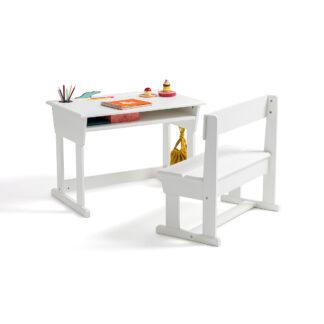 Toudou Pine School Desk & Chair Vintage Industrial Retro UK