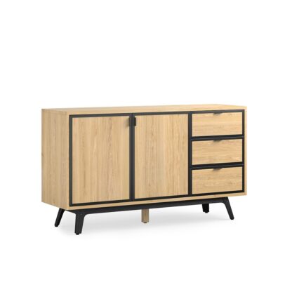Daffo Sideboard with 2 Doors and 3 Drawers Vintage Industrial Retro UK