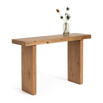 Malu Solid Pine Console Table Vintage Industrial Retro UK
