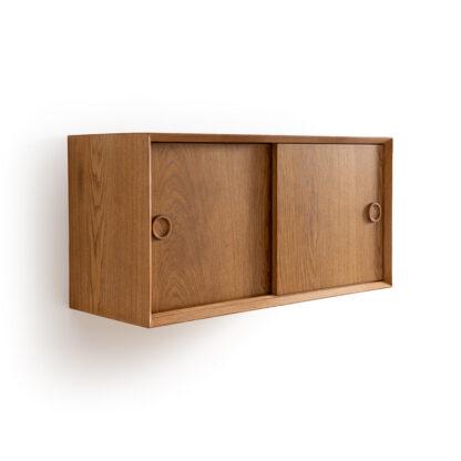Quilda Vintage Medium Oak Wall Cabinet Vintage Industrial Retro UK