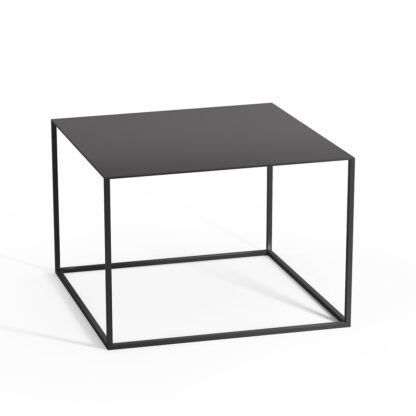 Romy Contemporary Square Metal Side Table Vintage Industrial Retro UK