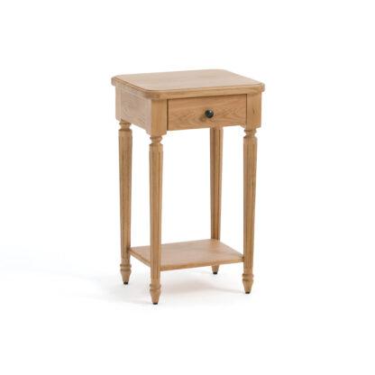 Baudry Solid Oak Bedside Table Vintage Industrial Retro UK