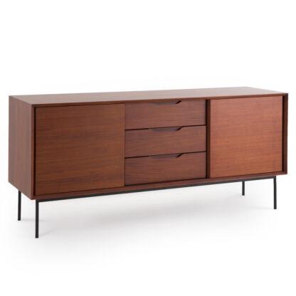 Noyeto Walnut Veneer Sideboard Vintage Industrial Retro UK