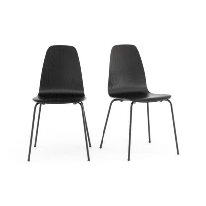 Set of 2 Biface Vintage-Style Chairs Vintage Industrial Retro UK