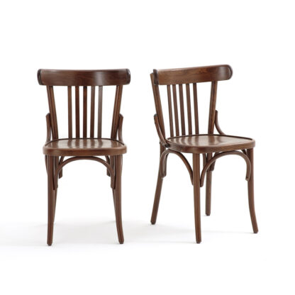 Set of 2 Bistro Bar Chairs Vintage Industrial Retro UK