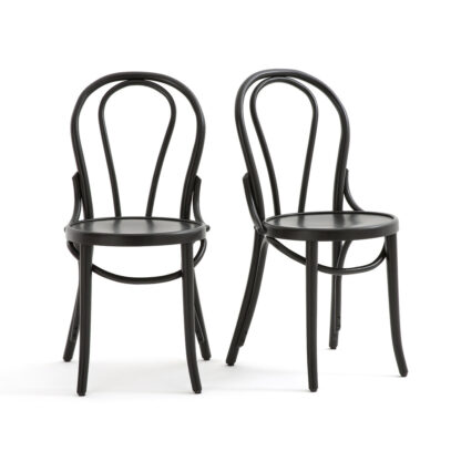 Set of 2 Bistro Style Chairs Vintage Industrial Retro UK