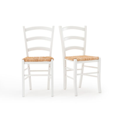 Set of 2 Perrine Country-Style Chairs Vintage Industrial Retro UK