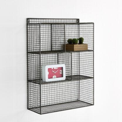 The Areglo Metal Wall Unit with 3 Compartments Vintage Industrial Retro UK